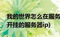 我的世界怎么在服务器里开挂(我的世界可以开挂的服务器ip)