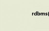 rdbms(rdbms)