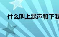 什么叫上混声和下混声(什么叫上流社会)