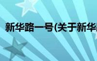 新华路一号(关于新华路一号当前房价介绍)