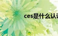 ces是什么认证(ces是什么)