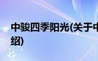 中骏四季阳光(关于中骏四季阳光当前房价介绍)