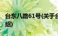 台东八路61号(关于台东八路61号当前房价介绍)