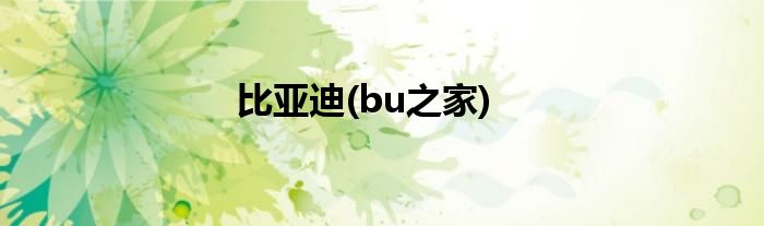 比亚迪 bu之家