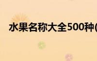 水果名称大全500种(水果名称大全500种)