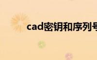 cad密钥和序列号2014(cad密钥)