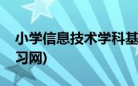 小学信息技术学科基础操作(小学信息技术学习网)