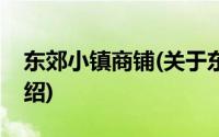 东郊小镇商铺(关于东郊小镇商铺当前房价介绍)