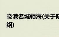 晓港名城领海(关于晓港名城领海当前房价介绍)