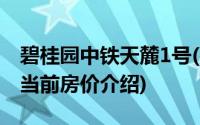 碧桂园中铁天麓1号(关于碧桂园中铁天麓1号当前房价介绍)