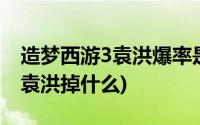 造梦西游3袁洪爆率是不是太低了(造梦西游3袁洪掉什么)