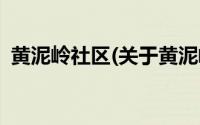 黄泥岭社区(关于黄泥岭社区当前房价介绍)