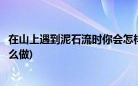 在山上遇到泥石流时你会怎样做(在山上遇到泥石流时你会怎么做)