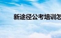 新途径公考培训怎么样(新途径公考)