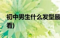 初中男生什么发型最帅(初中男生什么发型好看)