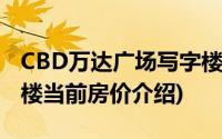 CBD万达广场写字楼(关于CBD万达广场写字楼当前房价介绍)