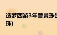 造梦西游3年兽灵珠是什么(造梦西游3年兽灵珠)