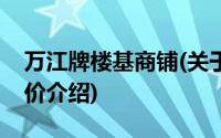 万江牌楼基商铺(关于万江牌楼基商铺当前房价介绍)