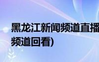 黑龙江新闻频道直播回看(黑龙江电视台新闻频道回看)