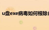 u盘exe病毒如何根除(u盘exe病毒如何根除)