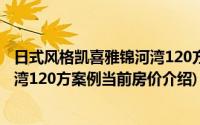 日式风格凯喜雅锦河湾120方案例(关于日式风格凯喜雅锦河湾120方案例当前房价介绍)