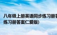 八年级上册英语同步练习册答案人教版(八年级上册英语同步练习册答案仁爱版)