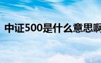 中证500是什么意思啊(中证500是什么意思)