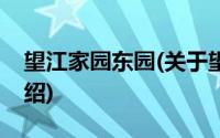 望江家园东园(关于望江家园东园当前房价介绍)