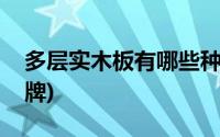 多层实木板有哪些种类(多层实木板有哪些品牌)