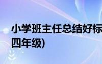 小学班主任总结好标题集锦(小学班主任总结四年级)