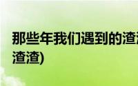 那些年我们遇到的渣渣txt(那些年我们遇到的渣渣)