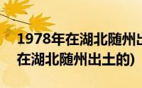 1978年在湖北随州出土的什么编钟(1978年在湖北随州出土的)