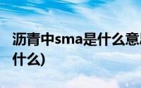 沥青中sma是什么意思(沥青混凝土中SMA是什么)