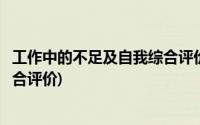 工作中的不足及自我综合评价怎么写(工作中的不足及自我综合评价)