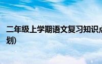 二年级上学期语文复习知识点归纳(二年级上学期语文复习计划)