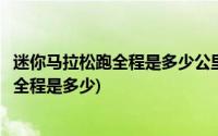 迷你马拉松跑全程是多少公里成绩一般是多少(迷你马拉松跑全程是多少)