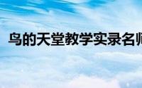 鸟的天堂教学实录名师(鸟的天堂 教学实录)