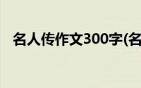 名人传作文300字(名人传作者简介300字)