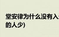 堂安律为什么没有入选国家队(途安l为什么买的人少)