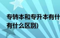 专转本和专升本有什么差别(专转本和专升本有什么区别)