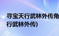 寻宝天行武林外传角色购买提示风险(寻宝天行武林外传)