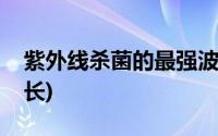 紫外线杀菌的最强波长(紫外线杀菌的最佳波长)