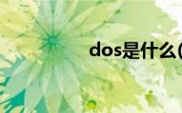 dos是什么(dos是什么)