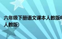 六年级下册语文课本人教版电子书下载(六年级下册语文课本人教版)