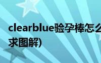 clearblue验孕棒怎么看求图解(验孕棒怎么看求图解)