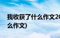 我收获了什么作文200字三年级(我收获了什么作文)