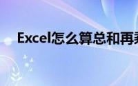 Excel怎么算总和再乘(excel怎么算总和)