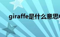 giraffe是什么意思中文翻译是什么意思