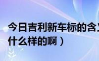 今日吉利新车标的含义（吉利的新车标到底是什么样的啊）