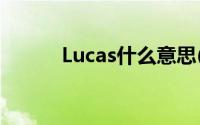 Lucas什么意思(lucas什么意思)